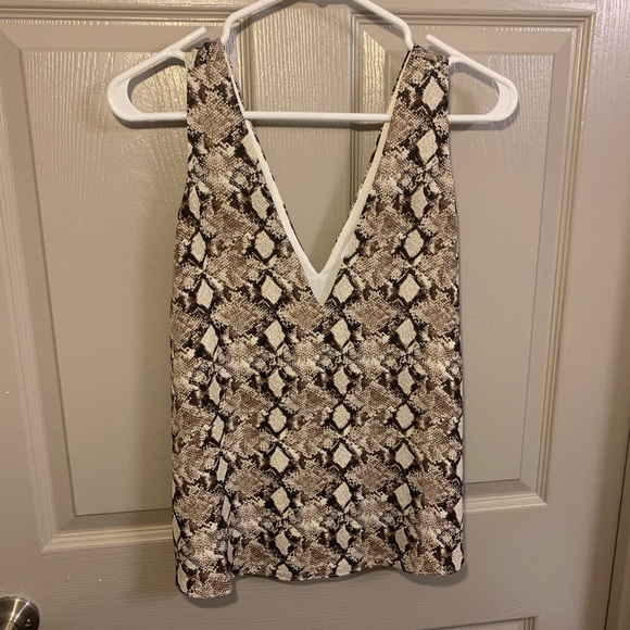 Leith Tops - 3/25🌻NWT NORDSTROM BRAND SNAKESKIN PRINT TANK TOP